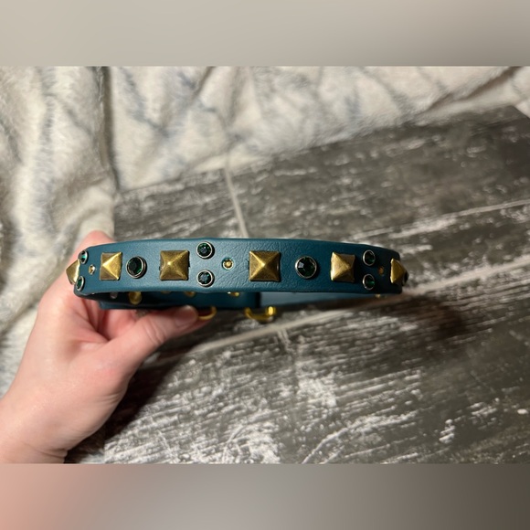 Crystal gem biothane handmade dog collar - Picture 5 of 9